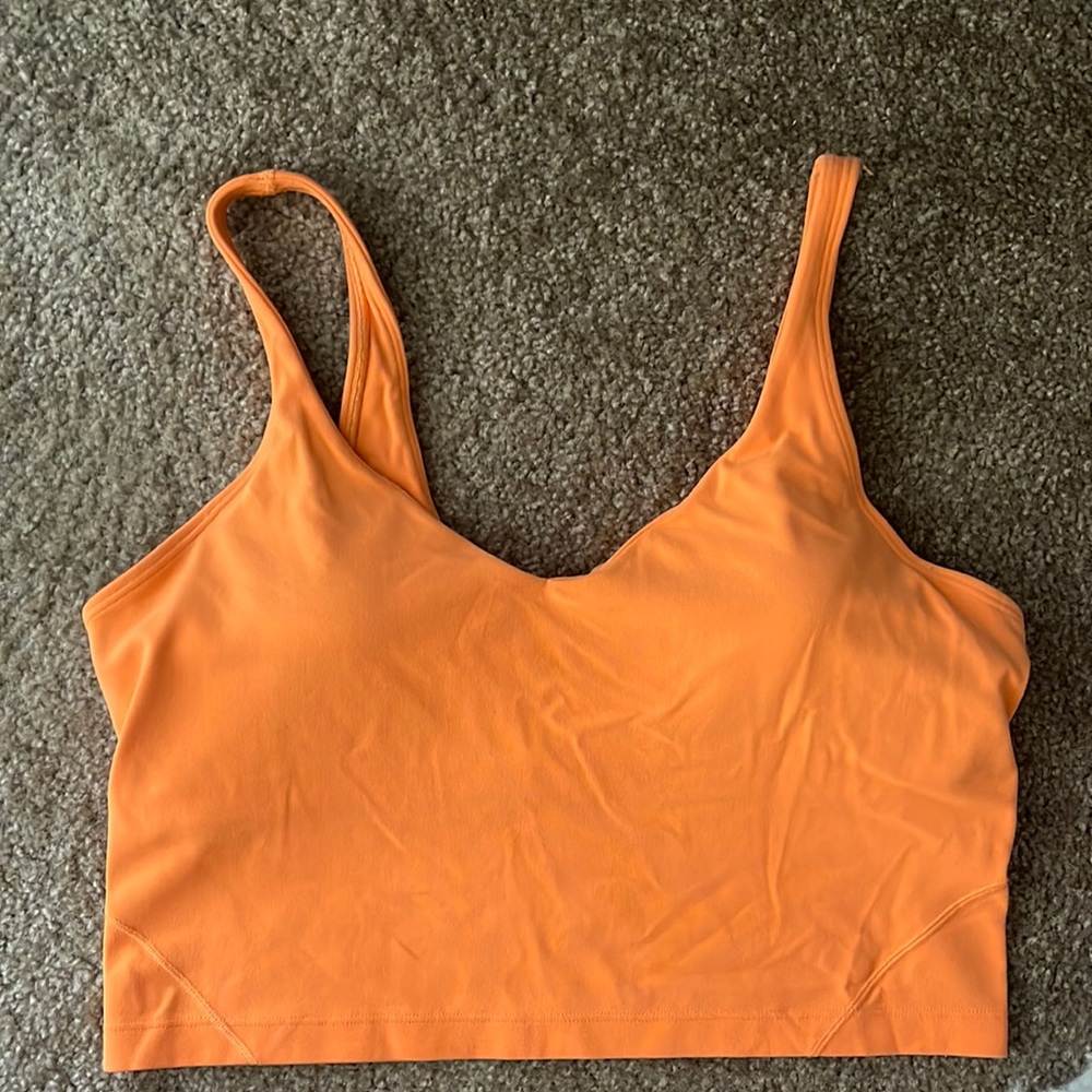 Orange Lululemon top